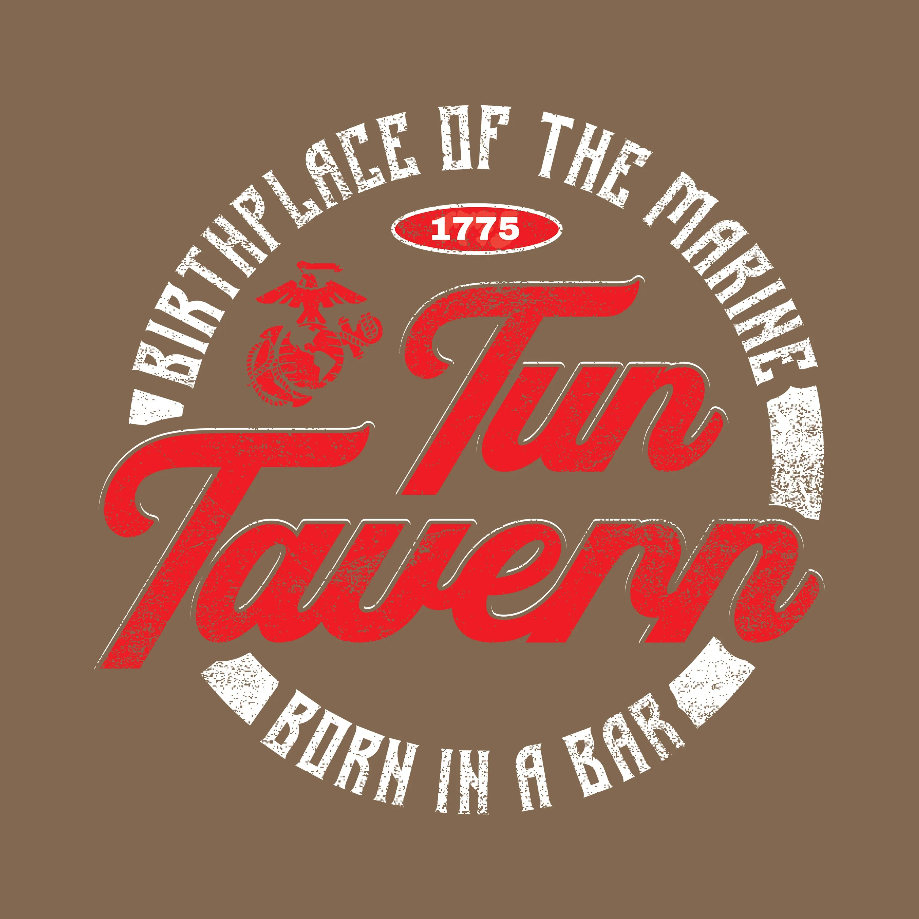 Marines Tun Tavern Woodland Brown Tee