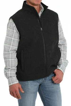 Men's Bonded Wooly Vest - Black