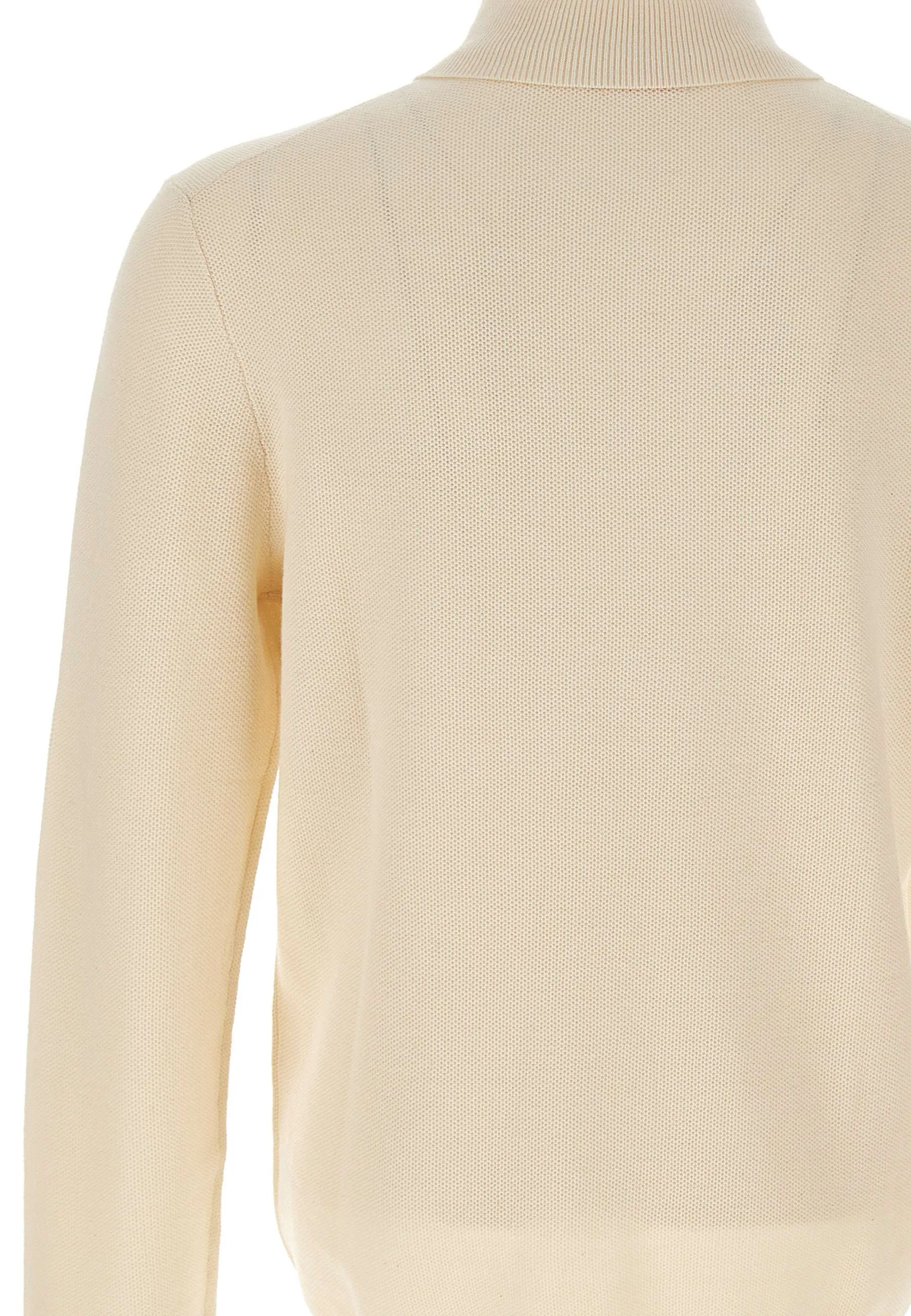 Men's Cream Turtleneck Sweater