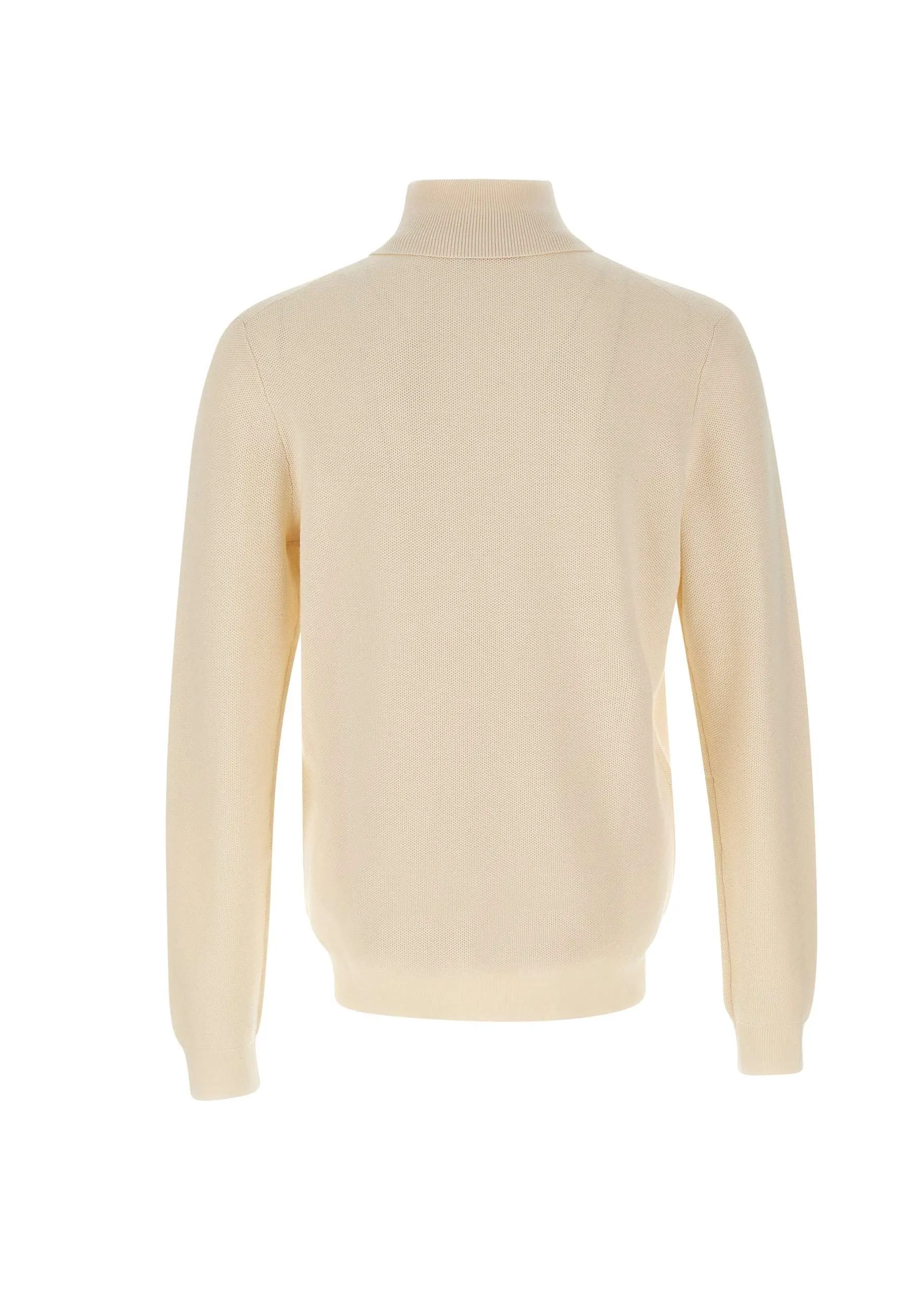 Men's Cream Turtleneck Sweater