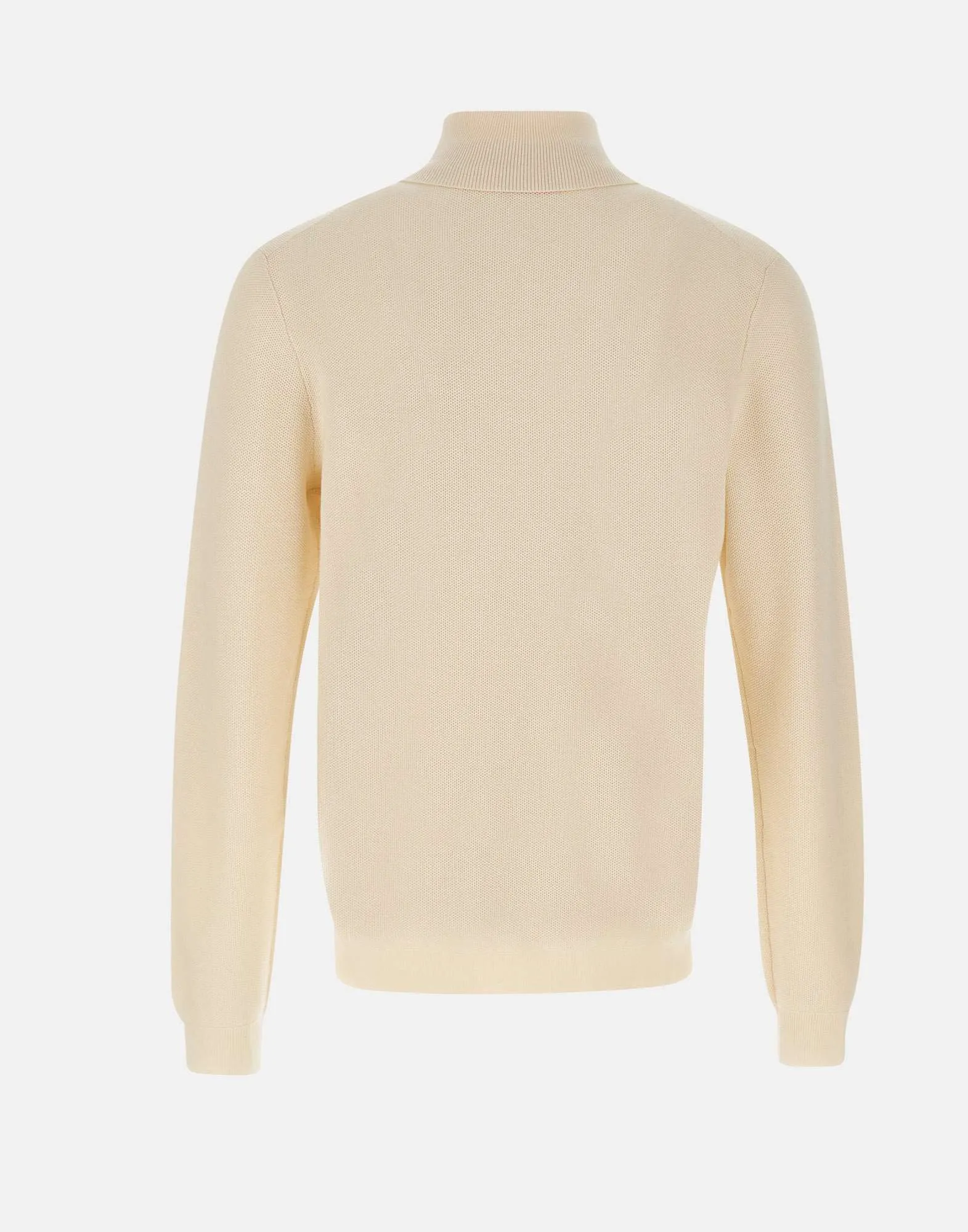 Men's Cream Turtleneck Sweater