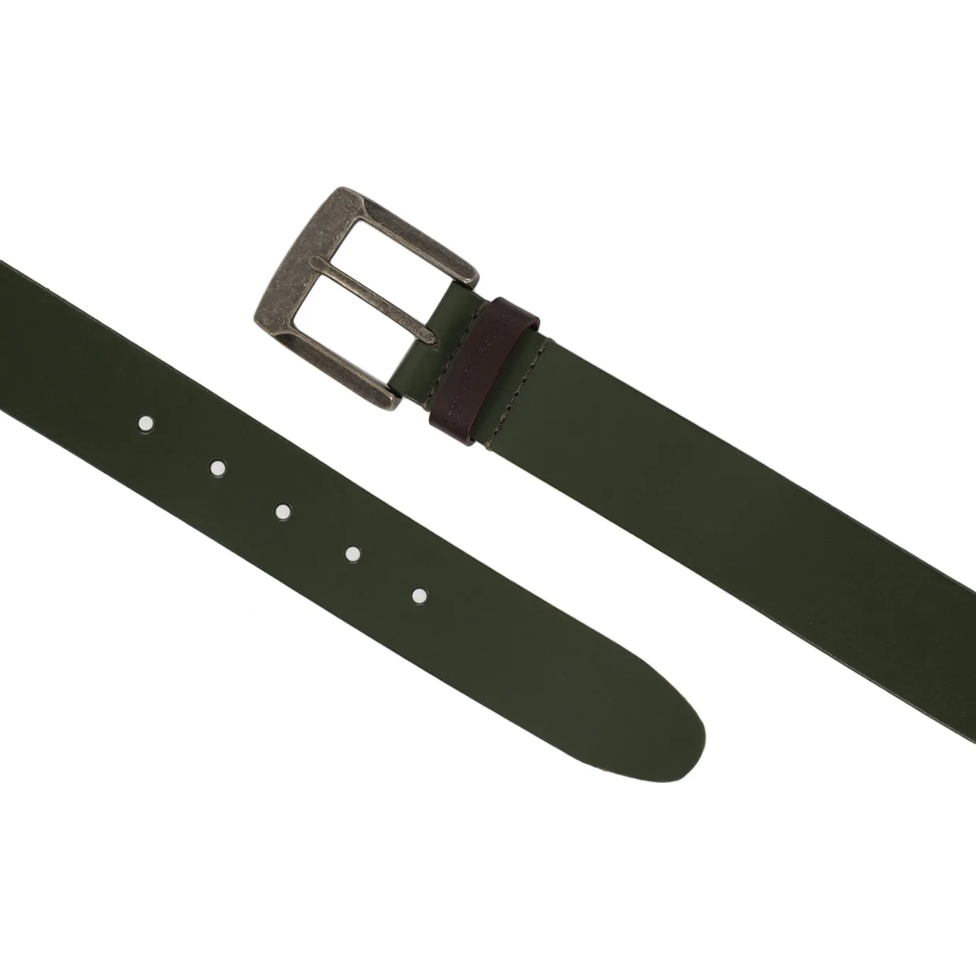 Men's Green Solid Belt