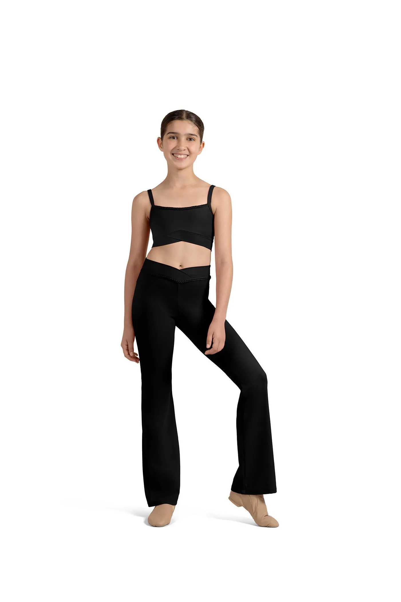 Mirella: Braid V Front Jazz Pant - Child/Teen