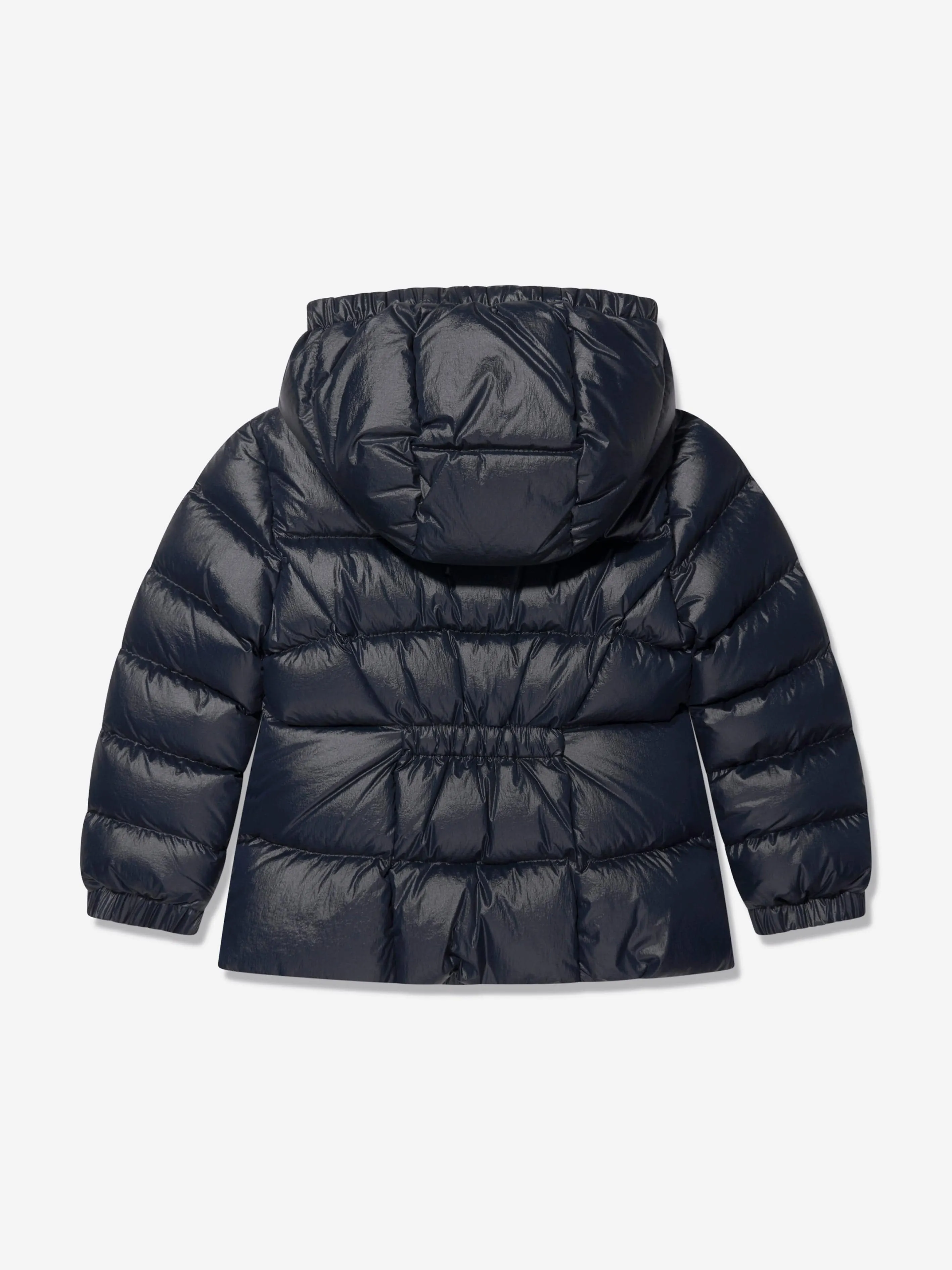 Moncler Enfant Girls Down Padded Seine Jacket in Navy