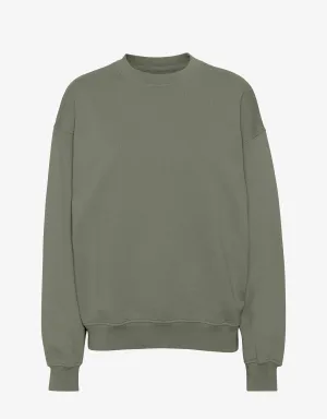 Organic Oversized Crew - Dusty Olive