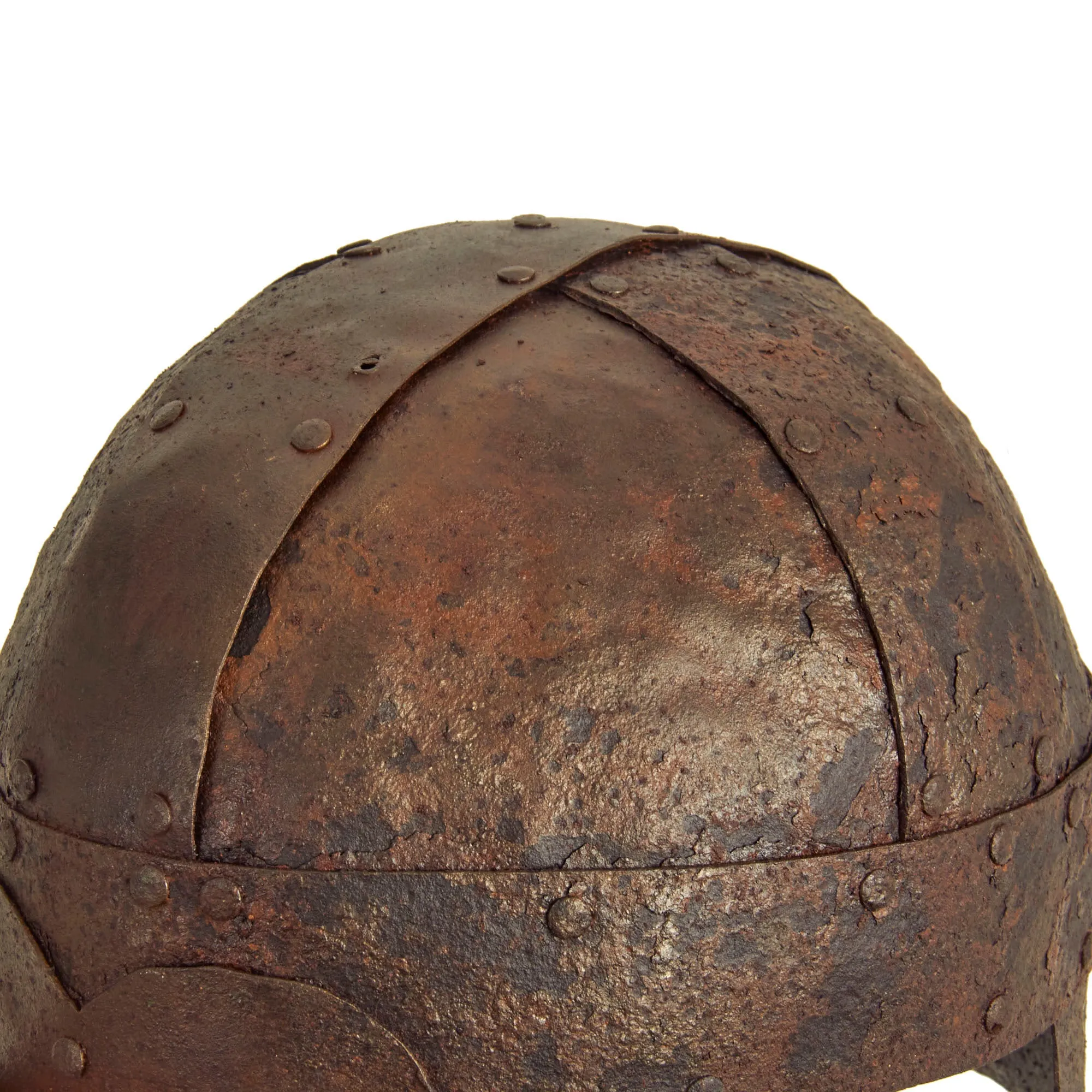 Original British Victorian Era Museum Quality 17th Century English Civil War Harquebusier Helmet Lot - 2 Helmets