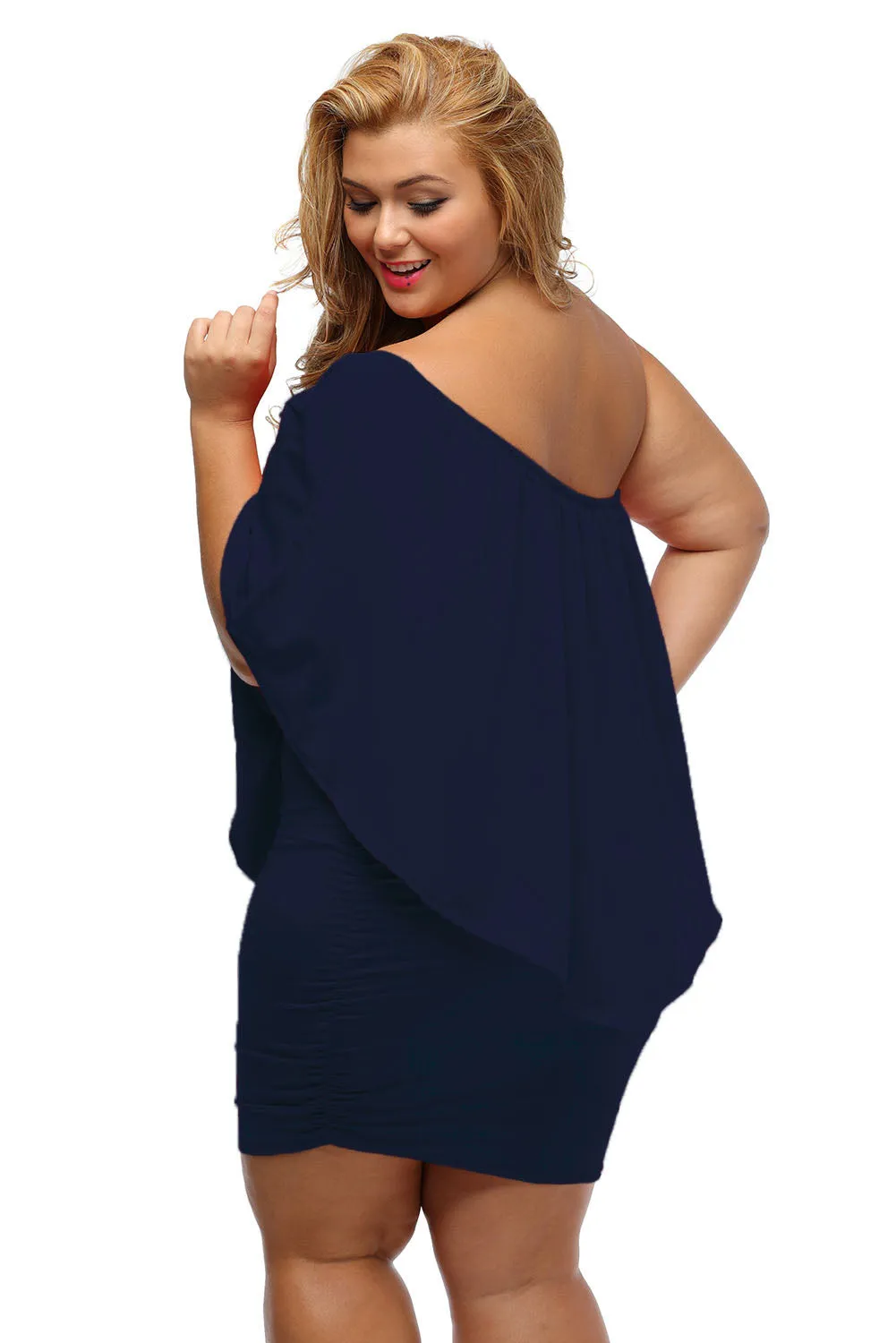 Plus size Mini Poncho Dress