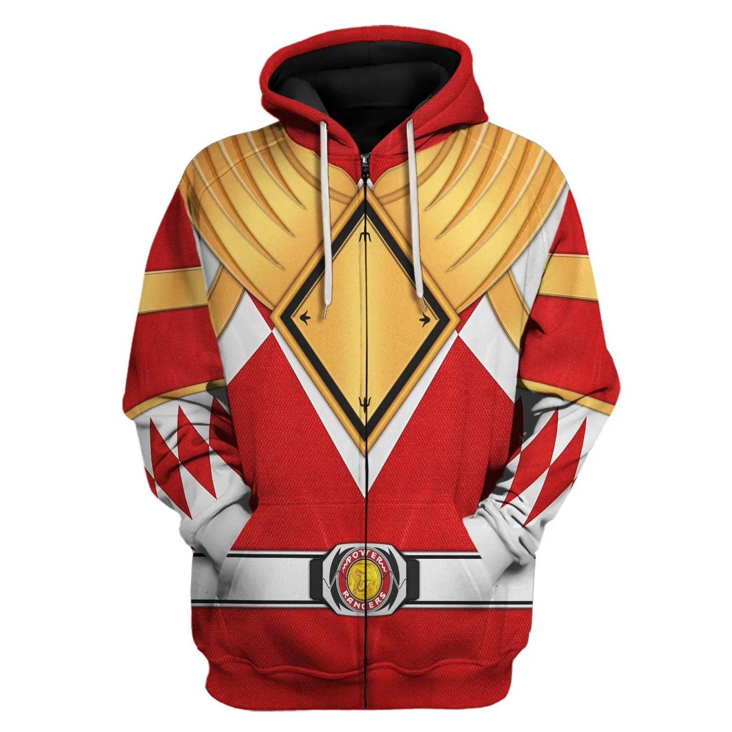 Red Ranger Dragon Shield Hoodies Sweatshirt T-shirt Hawaiian Tracksuit