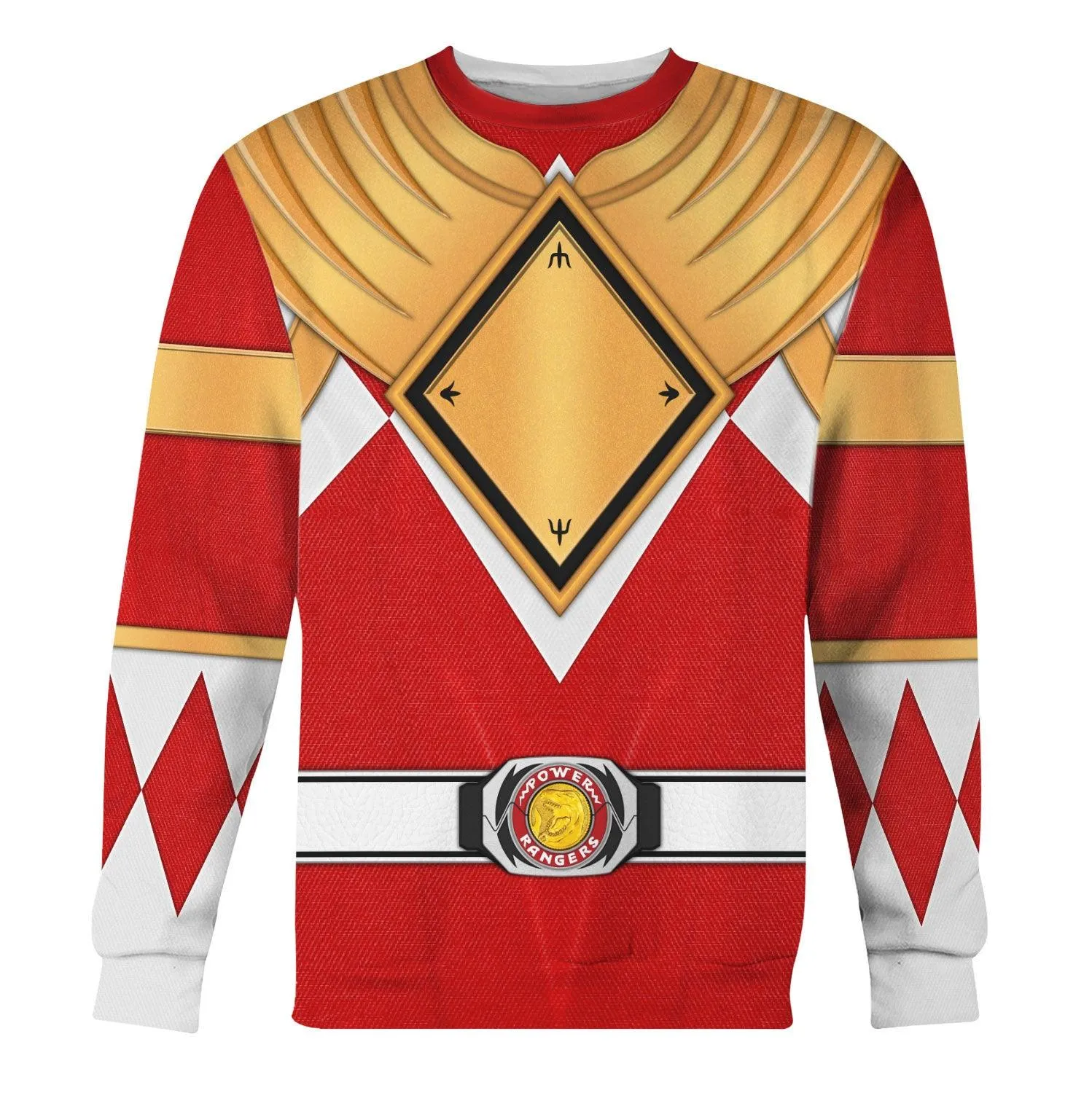 Red Ranger Dragon Shield Hoodies Sweatshirt T-shirt Hawaiian Tracksuit