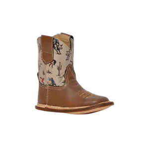 Roper Footwear Kid's  Roughstock Brown Boots