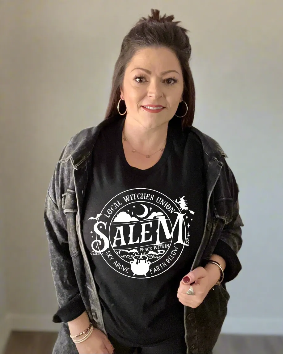 salem local witches union  sky above earth below | graphic top