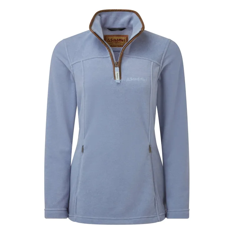 Schoffel Ladies Tilton 1/4 Zip Fleece - Powder Blue