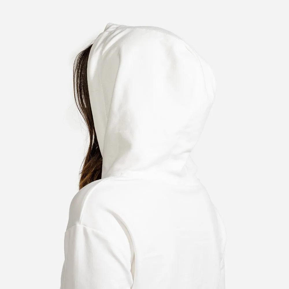 She-Wolf Crop Hoodie - White