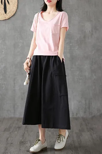 Summer's new casual a-line skirt by handmade 190165