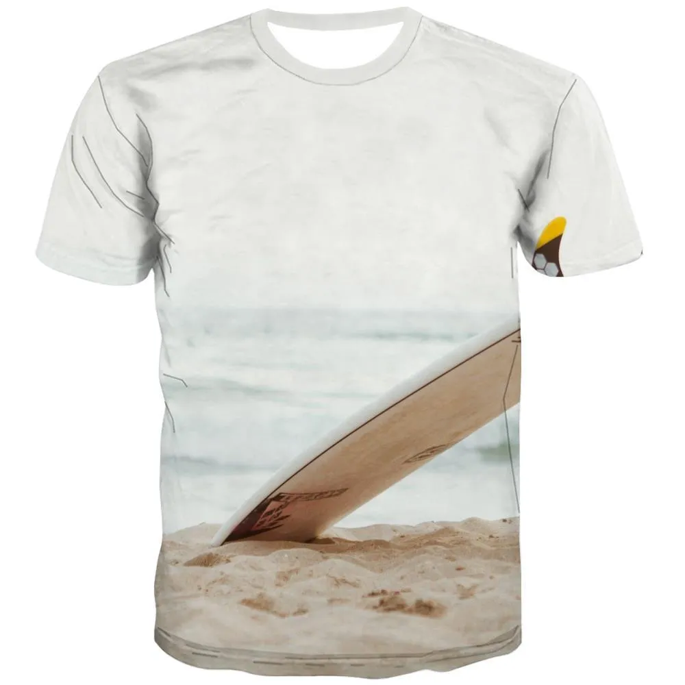 surf T shirts Men The sea Tshirt Printed sport T-shirts 3d Cool Tshirts Casual