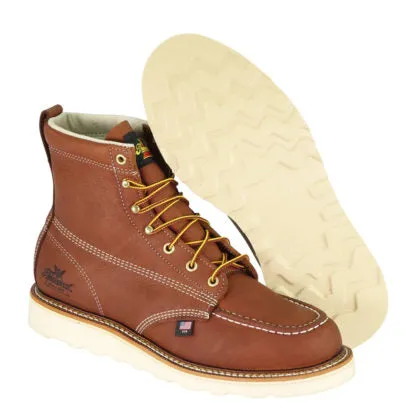 Thorogood American Heritage – 6″ Tobacco Moc Toe – MAXWear Wedge