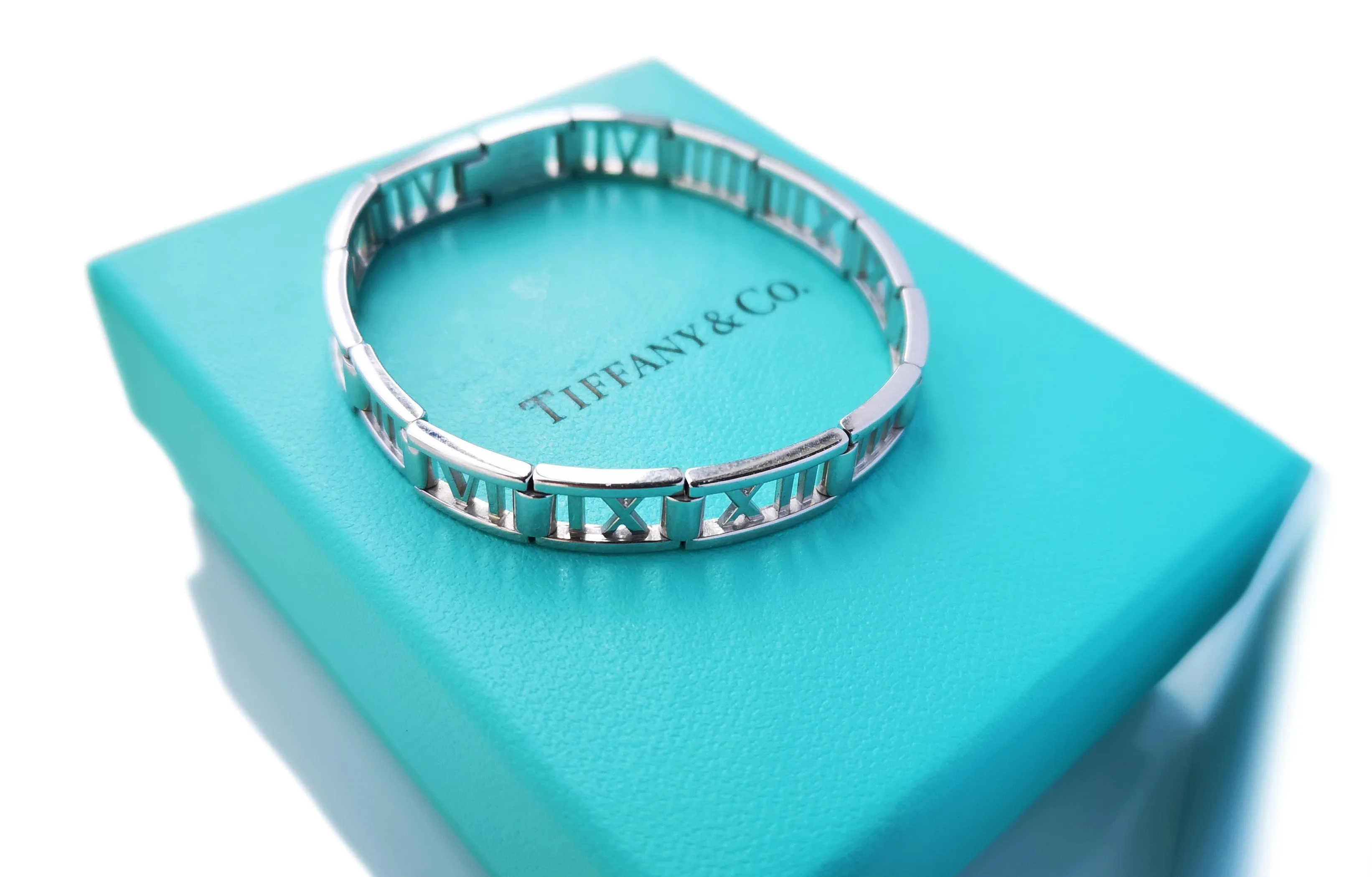 Tiffany & Co. Flexible Atlas Bracelet in White Gold