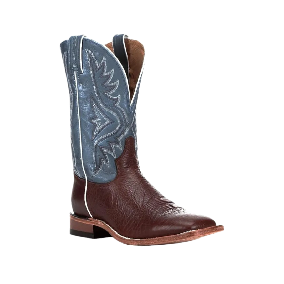 Tony Lama Men's Pecan Bison Square Toe Boots