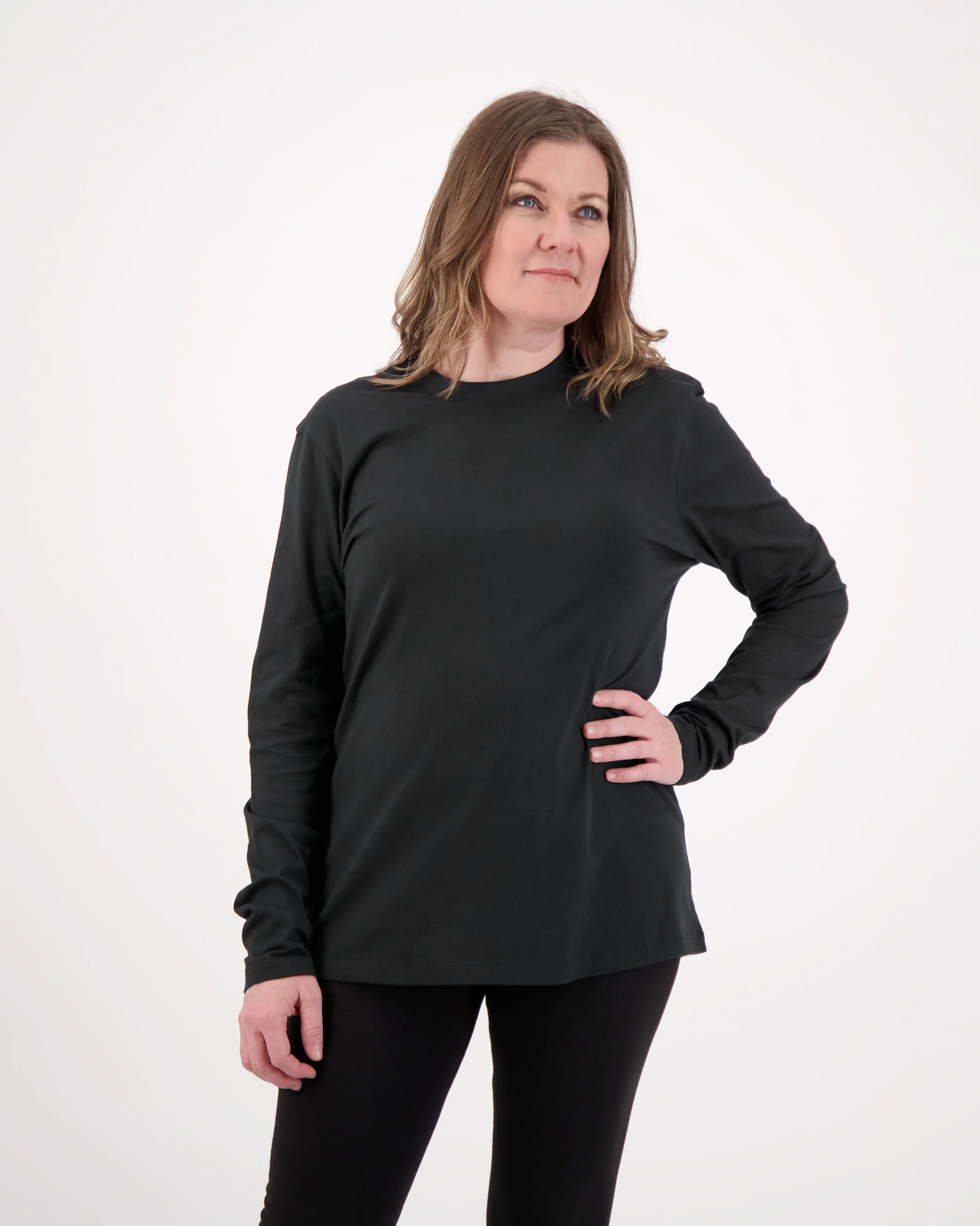 Unisex Long Sleeve  Black & White T-Shirt 12 Pack | Super Soft, Durable & Sustainable Basics