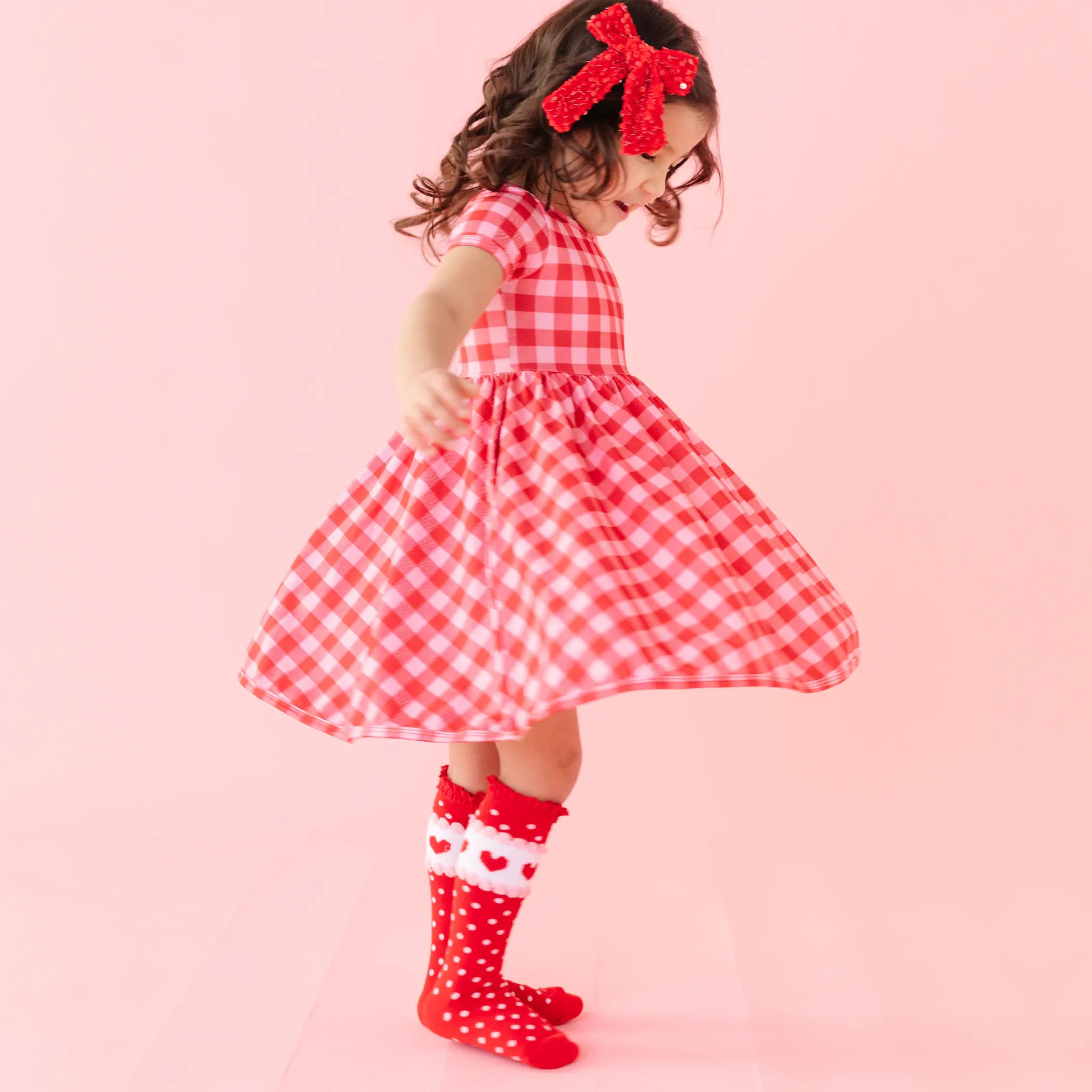 Valentine's Gingham Everyday Dress