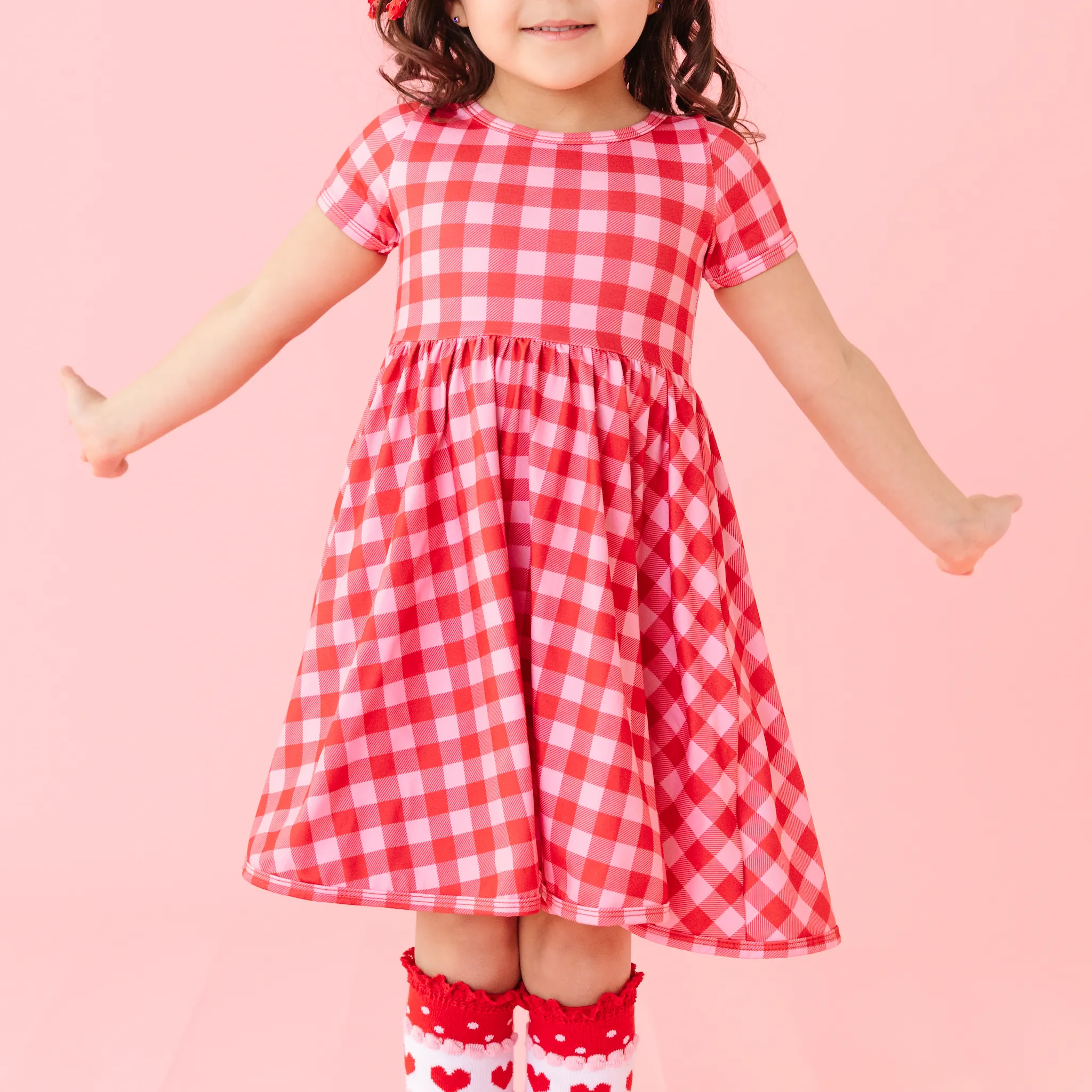 Valentine's Gingham Everyday Dress