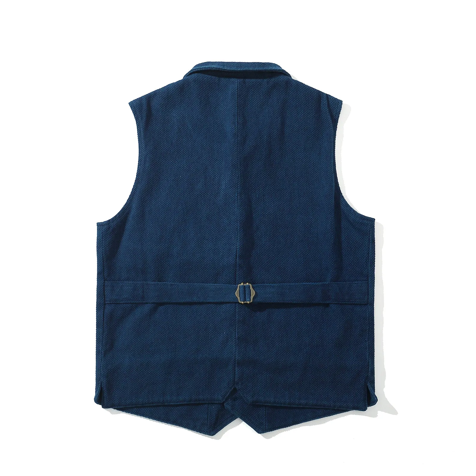 Vintage Indigo Plant Dyed Sashiko Kendo Vest