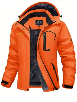 Winter Storm Chaser Jacket - Waterproof Insulated Thermal Fleece Lined Coat - Women