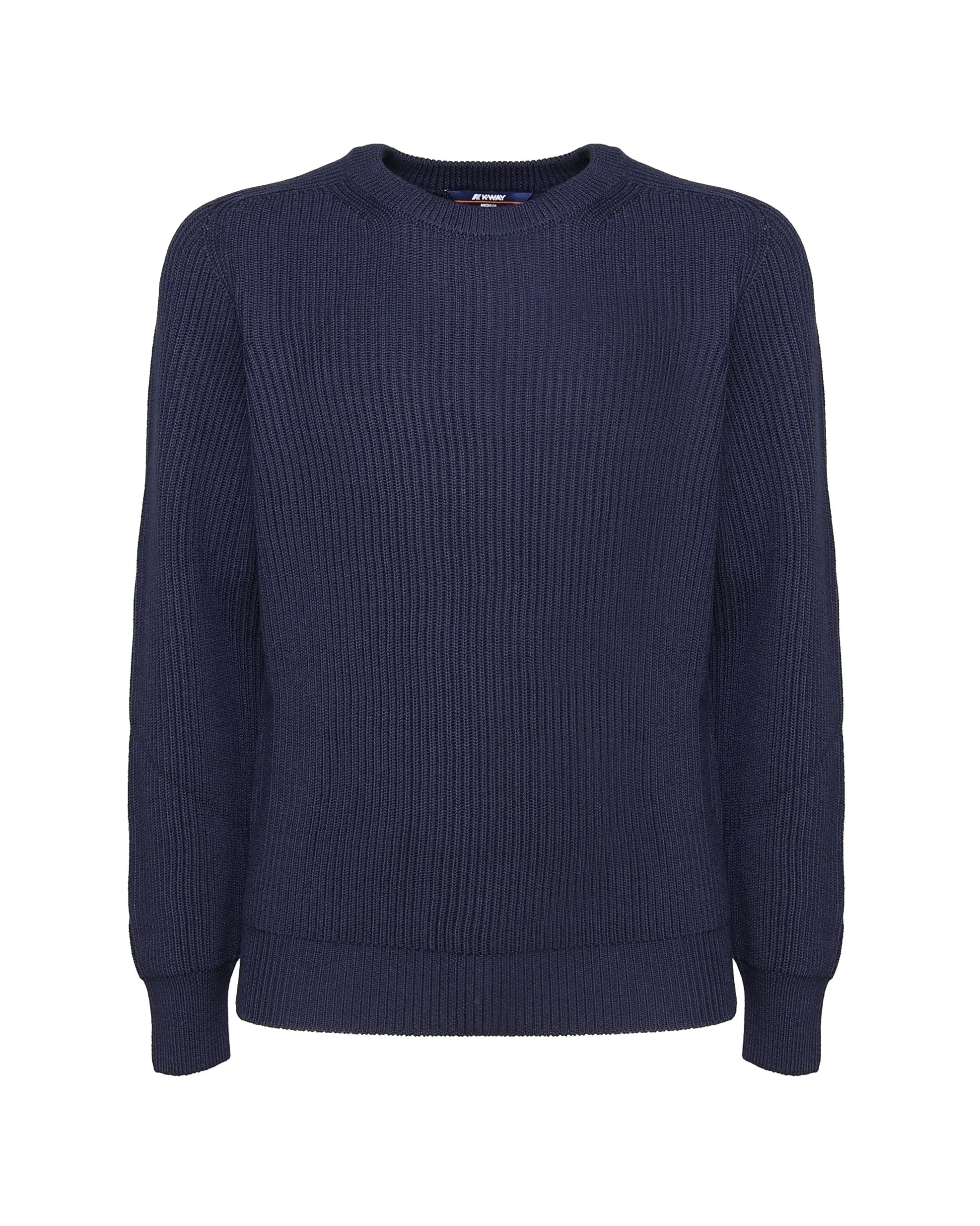 Wool Sweater Blue Regular Fit Depth