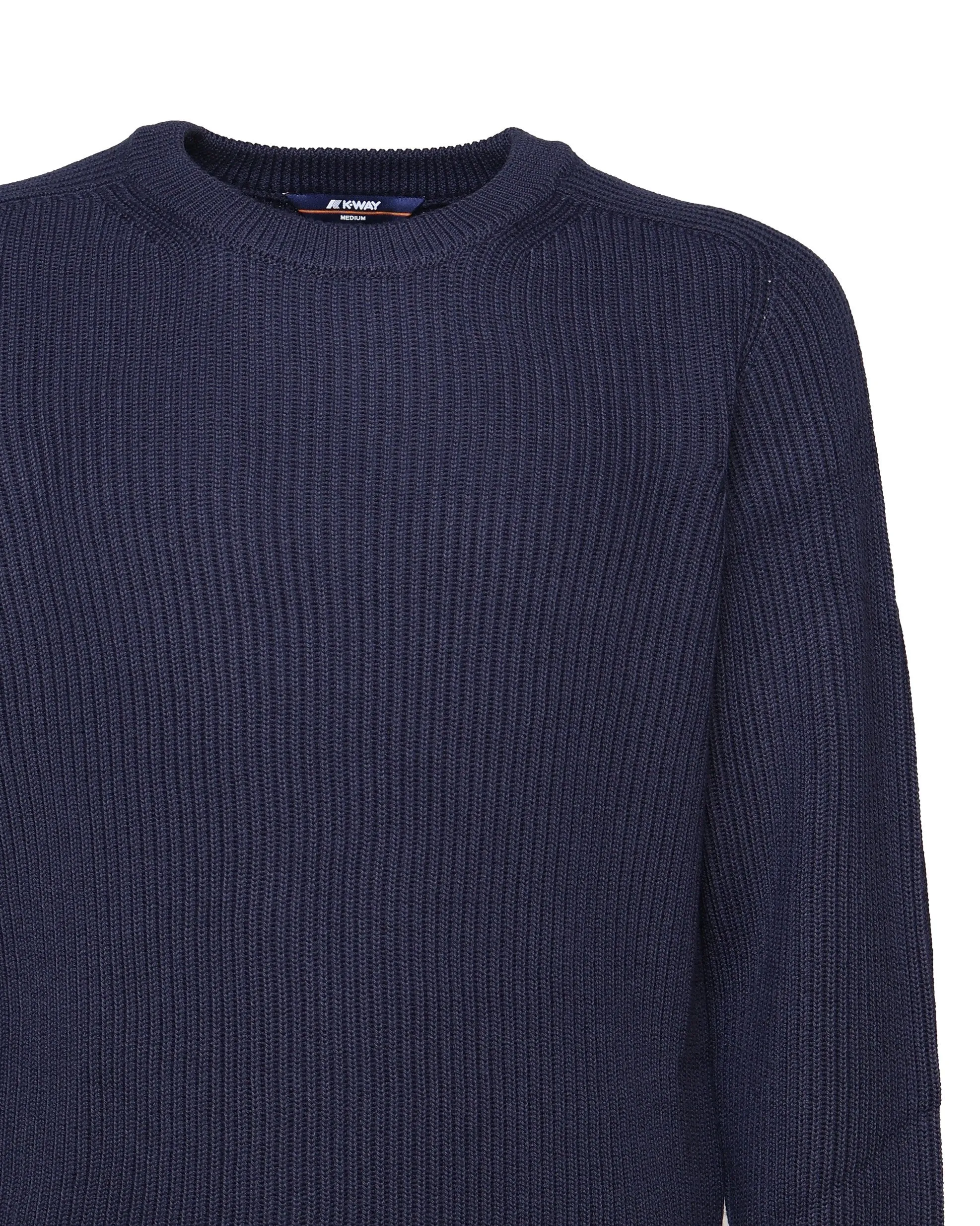 Wool Sweater Blue Regular Fit Depth